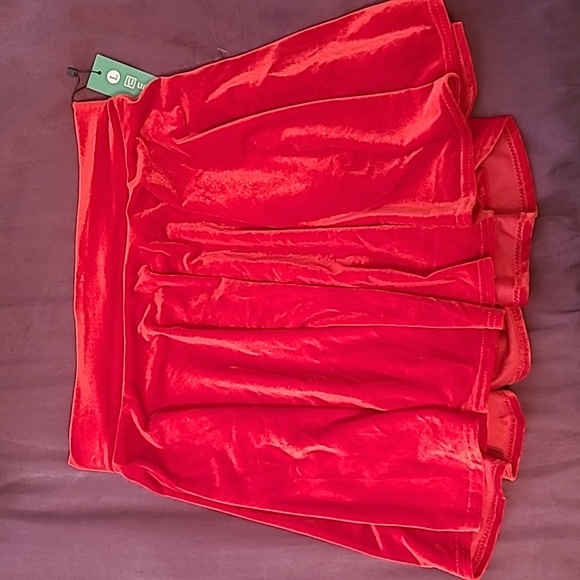 Dresses & Skirts - Red Velvet Skirt NWT